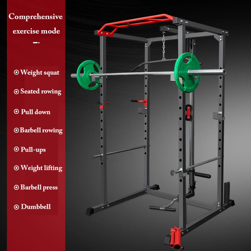 Unisex Thickened Steel Pipe Multi-Functional Smith Machine Core