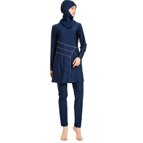 Islamic Women Muslim Swimwear Hooded Hijab Swimsuit Modest Swim Surf