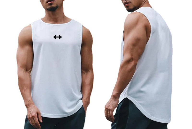 Gym Tank Top Men Summer Sportswear Mesh Quick Dry Bodybuilding